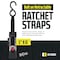 Dc Cargo 1in X 6 Bolt-On Retractable Ratchet Straps - Stainless Steel, 2PK 16RRBOSS-2 - alternate 7